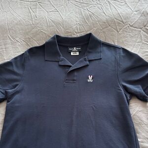 Psycho Bunny Men's Dark Blue Polo Shirt